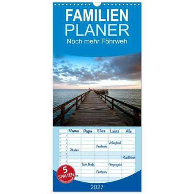 Familienplaner 2027 - Noch mehr Föhrweh - Insel Föhr mit 5 Spalten (Wandkalender, 21 x 45 cm) CALVENDO