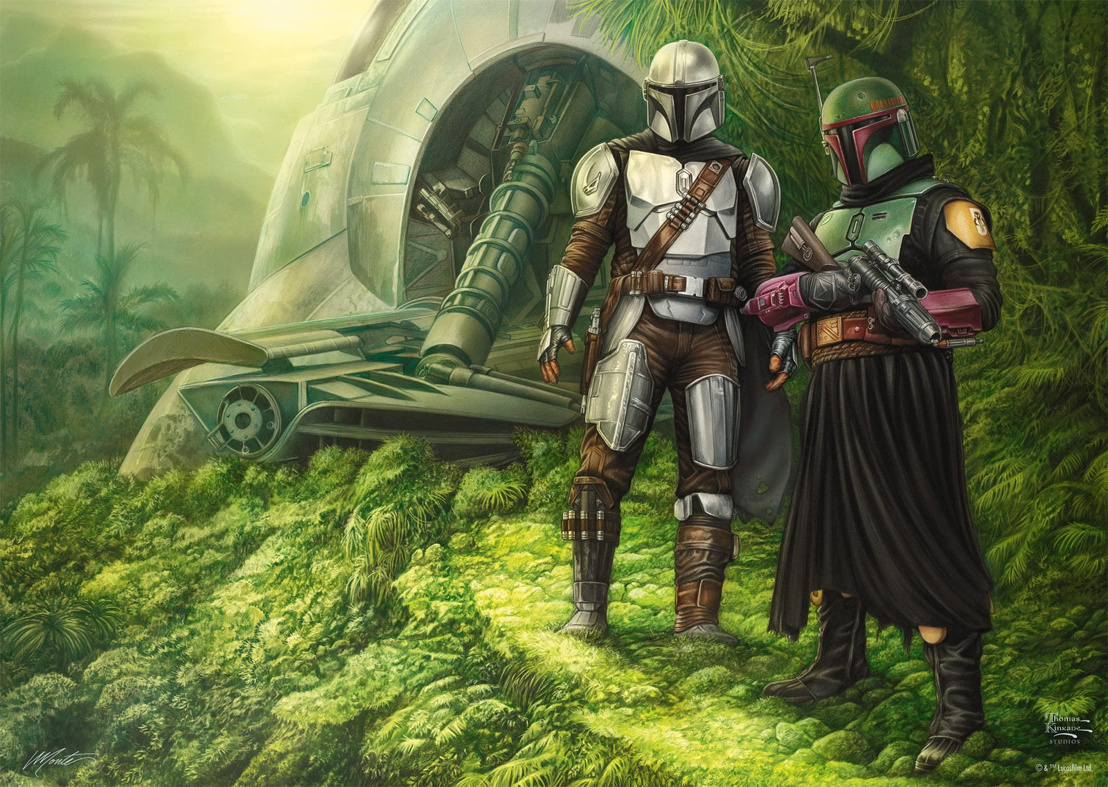 Schmidt Spiele Thomas Kinkade The Mandalorian Brothers in Arms 1000-delige puzzel