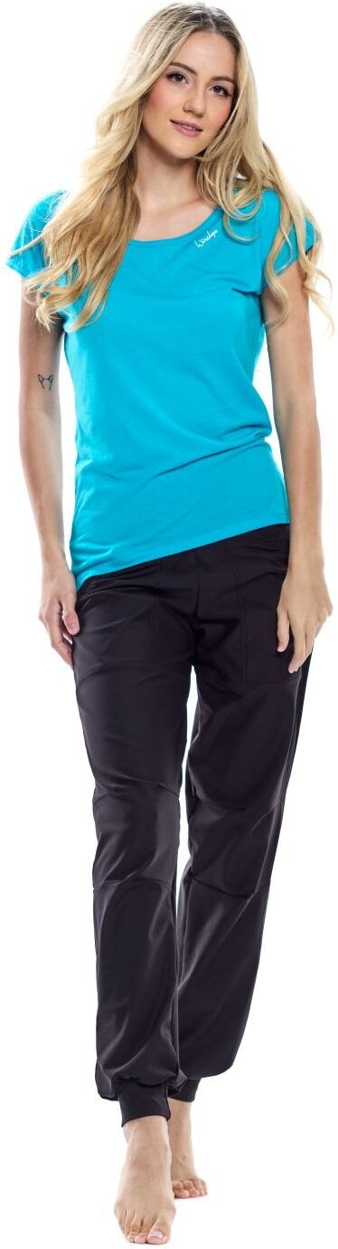 Sporthose WINSHAPE "Functional Comfort Leisure Time Trousers LEI101C", Damen, Gr. XS, Normalgrössen, schwarz, 85% Polyester, 15% Elasthan, Hosen Sporthose, High Waist schwarz XS, Normalgrössen