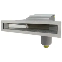 Oberflächenabsauger Typ B 601 Slim, Skimmer aus AISI 316 für den Einsatz in GFK Becken
