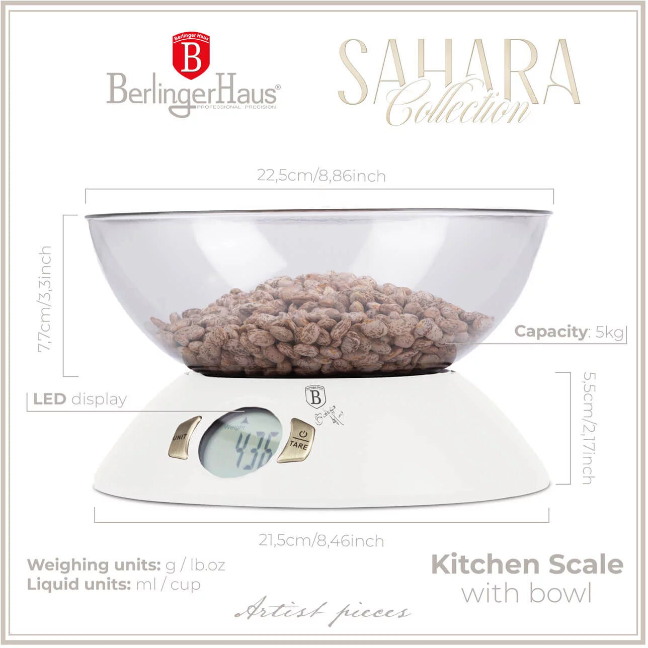 Imported Berlinger Haus keittiövaaka Sahara