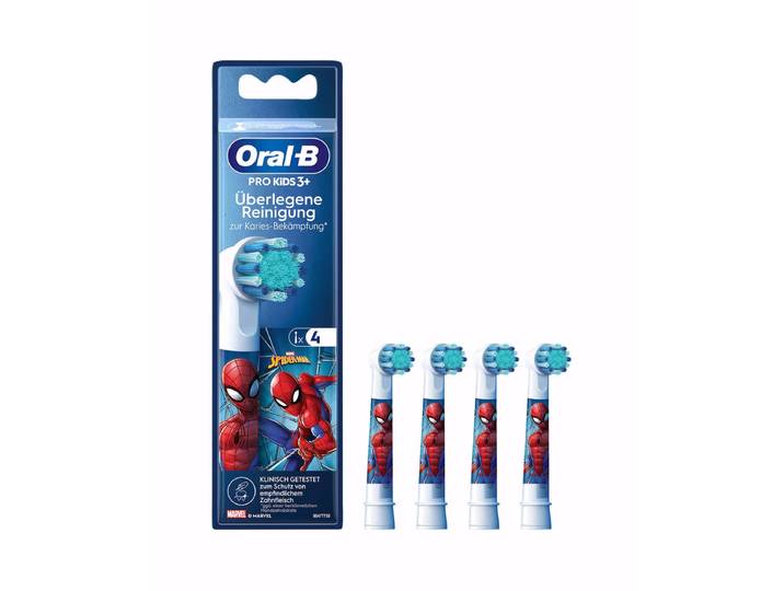 Oral-B Spiderman 4er Aufsteckbürsten – Ersatzbürste/Zahnpflege Zubehör