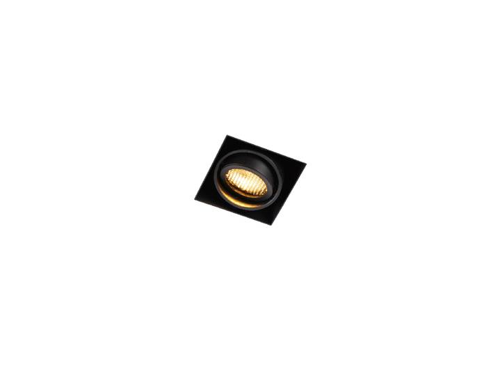 Oneon Honey 50 - Spot Encastrable - 1 Lumière - L 8.8 Cm - Noir - Moderne - Éclairage Intérieur - Salon I Chambre I Cuisine I Salle À Manger - Qazqa