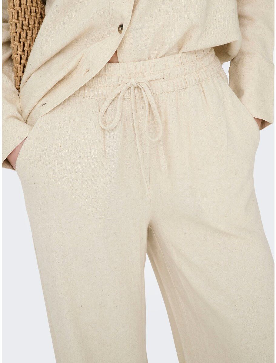 JDY Pantalon large, taille haute