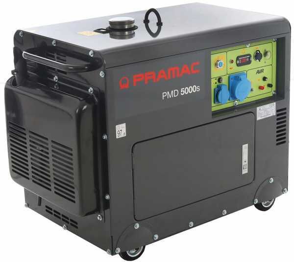 Pramac PMD5000s - Leiser Diesel-Stromerzeuger mit AVR-Regelung 5 kW - Dauerleistung 4.2 kW - 230V
