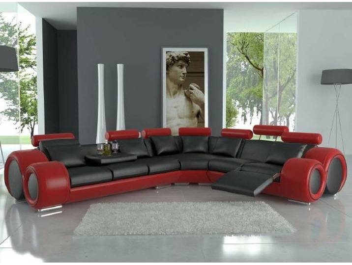 JVmoebel Ecksofa Ledersofa Berlin mit Relaxfunktion und hohem Komfort, Made in Europa
