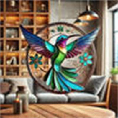 Uplift Picks Acrylic Hanging Ornament Bird Flower Decor Animal Pendant For Window Car And Backpack i