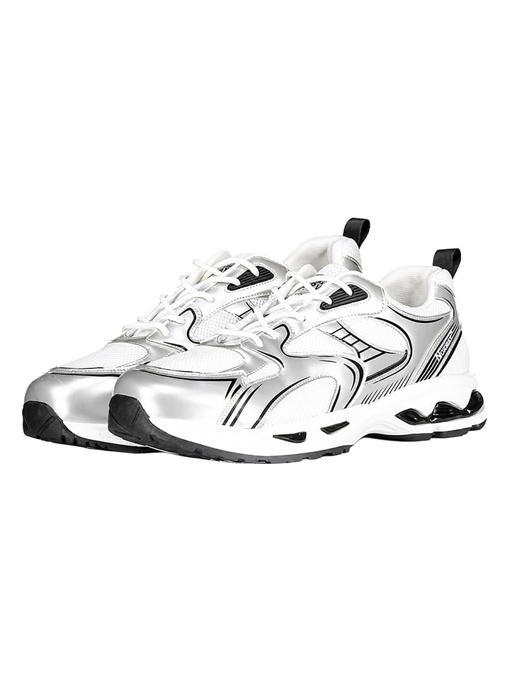 Geographical Norway Sneakers "Orfo" in Weiß/ Silber - 42