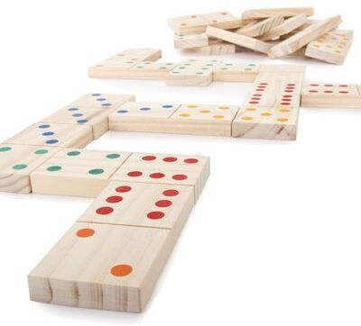 Hey! Play! Giant Wooden Dominoes Set
