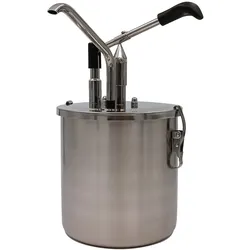Hovicon (Soßen) Dosierspender komplett mit 4 kg Edelstahl Behälter. CRS-DU-4-V