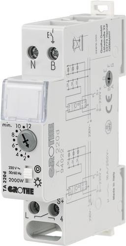Grothe 94022 Treppenlichtzeitschalter Hutschiene 230V