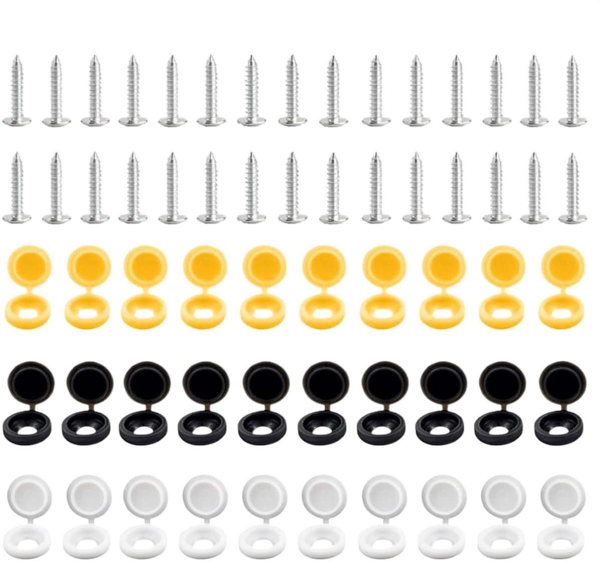 Schroefdoppen Meubelbeschermers Mix Kleuren - 30 Stuks