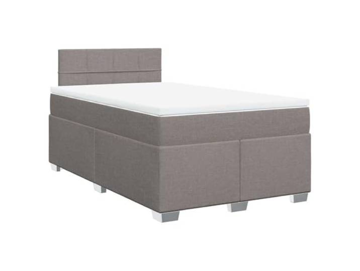 Makastle Boxspringbett mit Matratze Taupe 120x190 cm Taschenfederkern