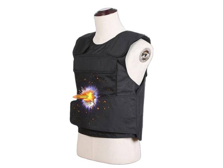 Fotrsta IIA/IIIA Kugelsichere Weste, äußere Schutzweste Für Männer Körper Rüstung Anti Messer Stab Front Und Back Rüstung Leichte wasserdichte Atmungsaktive Selbstverteidigungskleidung