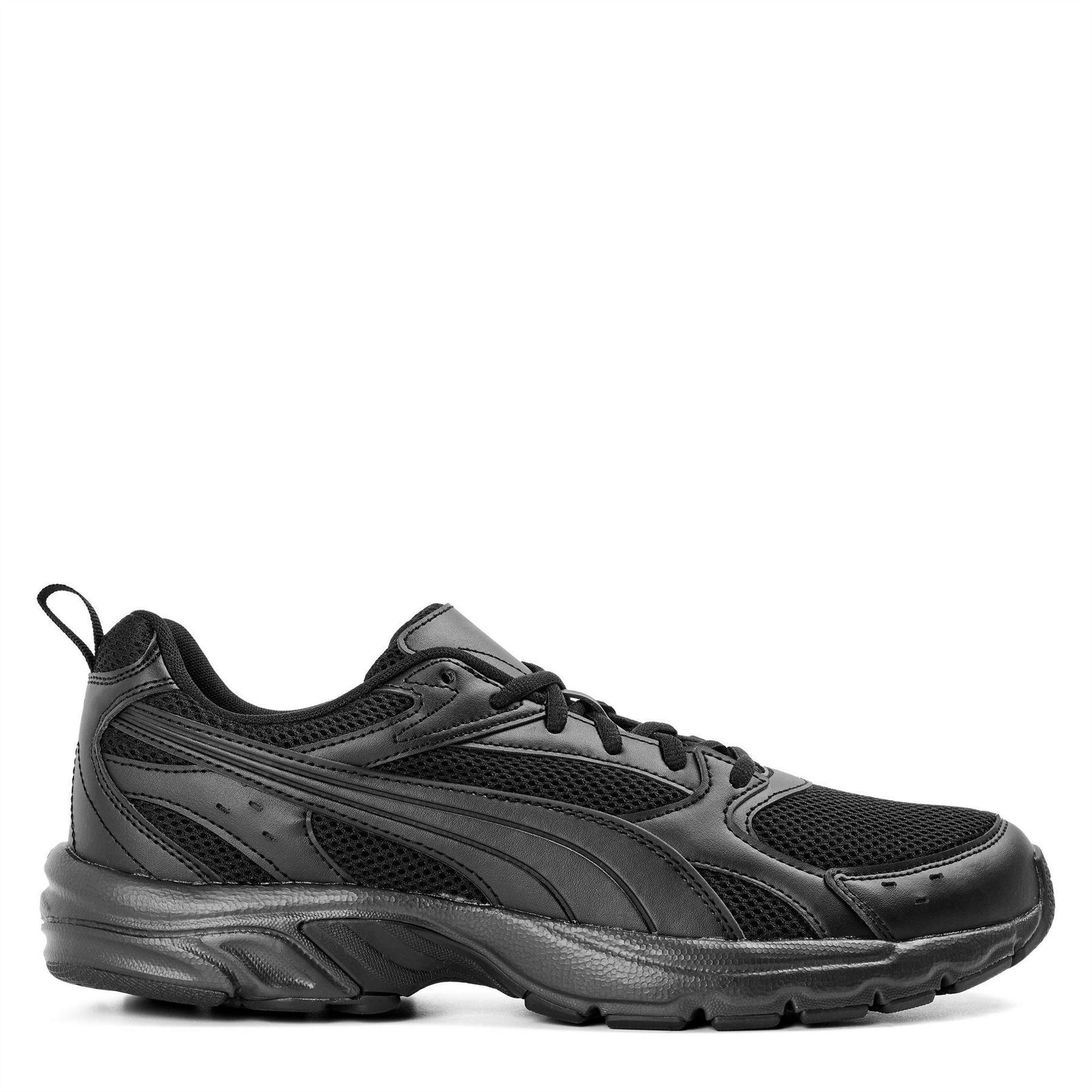 Puma - "Milenio" Tech-Design Sneaker für Herren, Leder, niedrig geschnitten (Dreifaches Schwarz)