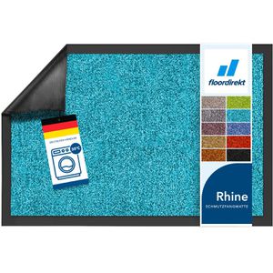 Floordirekt Schmutzfangmatte Rhine, 120 x 300cm, türkis