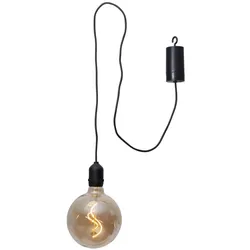 StarTrading LED Leuchtkugel Hängeleuchte Glaskugel 12,5cm für Garten Außen orange