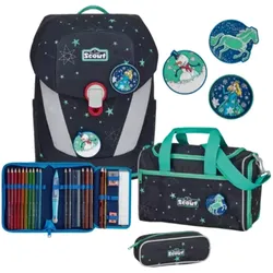 Scout Schulranzen-Set 4-teilig Sunny II LED Sternenhimmel