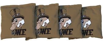 Skip's Garage College Vault Wake Forest Demon Deacons Gold Cornhole Bags