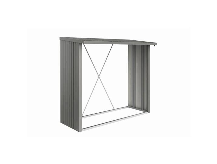 Biohort Kaminholzregal, Grau, Metall, 229x199x102 cm, Qualität aus Österreich, Kleinmöbel, Kamine & Zubehör