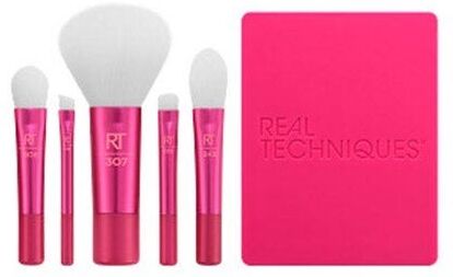 Real Techniques Vivid Escape Glow To Go Travel Brush Set