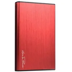 Helden Boitier externe USB3.0 pour DD 2.5" aluminium brossé rouge HEDEN, Festplattengehäuse, Rot