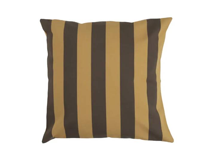Garden Glory Coussin rayé Garden Glory Jaune safran-brun, 50x50 cm