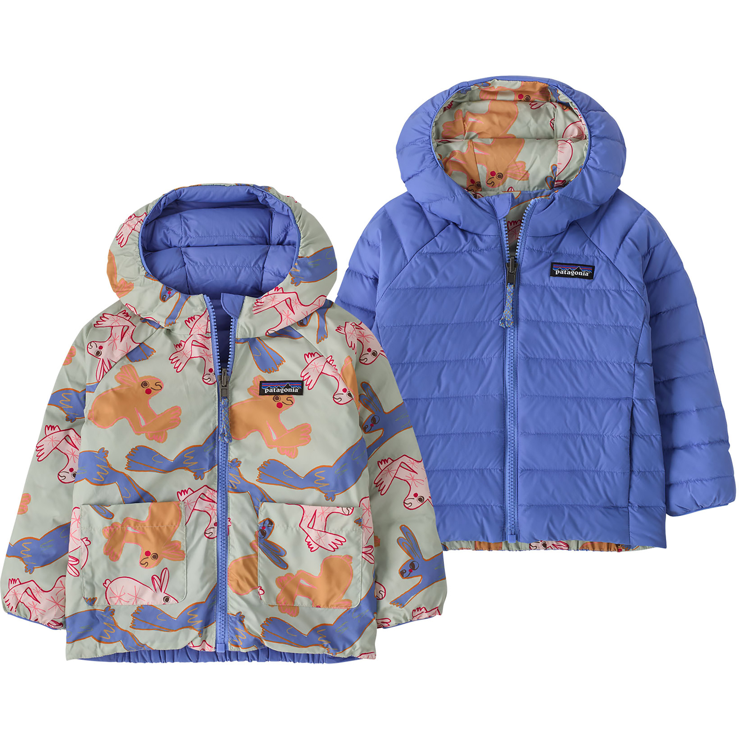 Patagonia Revers Down Sweater Kinder Isolationsjacke grau Größe 79 Lifestyle Klein verpackbar Wasserabweisend