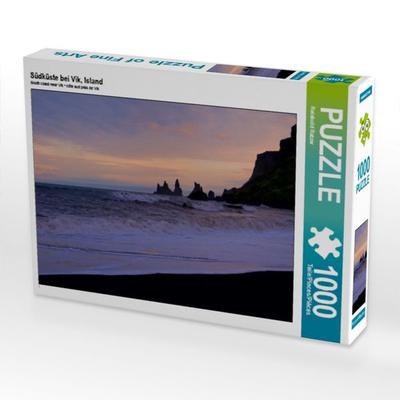 CALVENDO Puzzle Südküste bei Vik, Island | 1000 Teile Lege-Größe 64x48cm Foto-Puzzle für glückliche Stunden