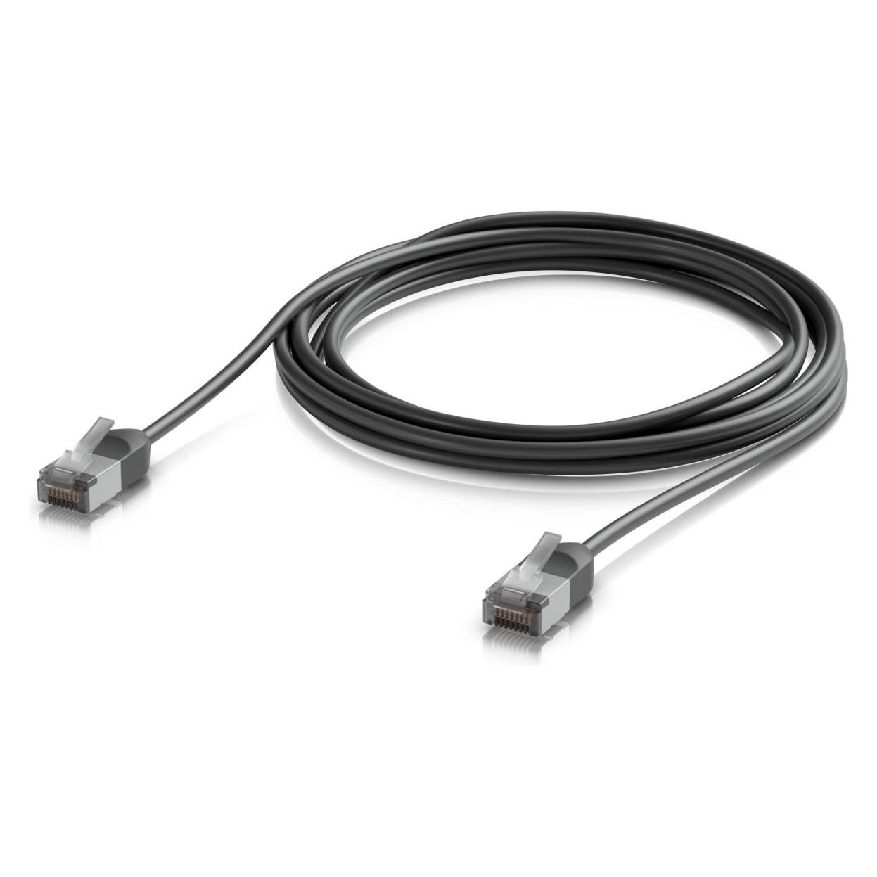 Ubiquiti Ultradünnes, robustes, geschirmtes Outdoor-Patchkabel für 10 GbE-Netzwerke (F/UTP, CAT6a, 3 m) (UACC-CABLE-PATCH-OUTDOOR-C6A-3M-BK)