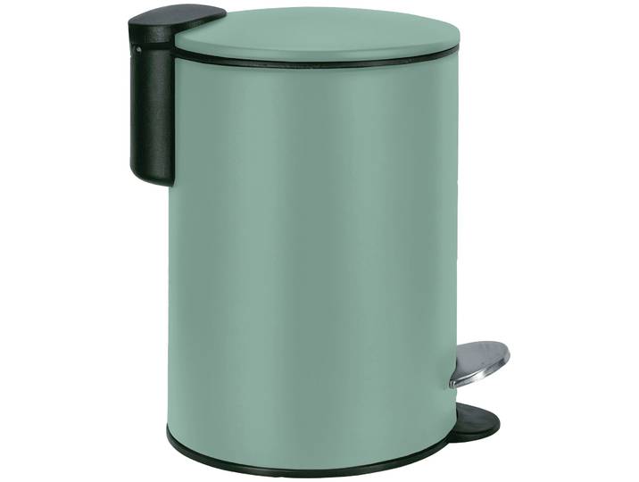 Kosmetikeimer KLEINE WOLKE Silence , grün, B:17cm H:23,6cm T:17cm, Edelstahl, Mülleimer, Kosmetikeimer, 3 Liter