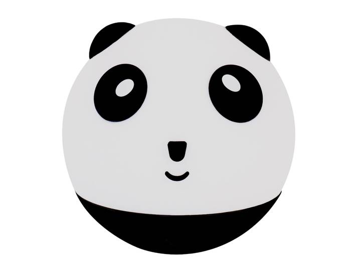 LA VAGUE Nachtlicht Nachtlicht HAPPY PANDA , schwarz (schwarz, weiß), Leuchten, Nachtlicht