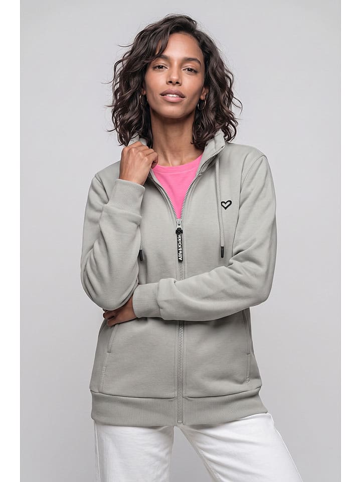 alife and kickin Sweatjacke in Grau - L