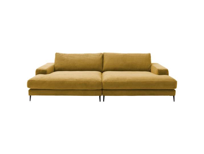 Dieter Knoll Bigsofa, Gold, Metall, 2-Sitzer, Füllung: Federn, Kaltschaum, Vlies, 296x83x177 cm, Typenauswahl, Fußauswahl, Stoffauswahl, planbar, Hocker erhältlich, individuell planbar, Wohnzimmer, Sofas & Couches, Sofas, Bigsofas