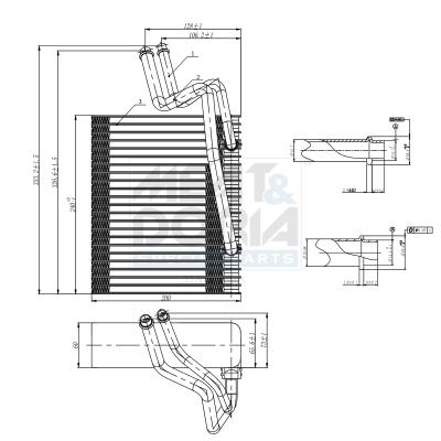 MEAT & DORIA Verdampfer, Klimaanlage 997038 für NISSAN