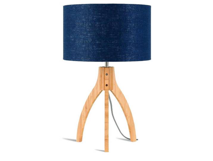 Good & Mojo Tischleuchte GOOD\u0026MOJO, Blau, Bambus, 54 cm, LED-Leuchtmittel austauschbar, Lampen & Leuchten, Innenbeleuchtung, Tischlampen, Tischlampen