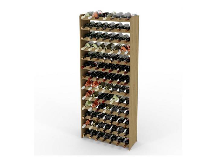 Lenmar Weinregal Weinregal Weinregal Holz Flaschenregal für 91 Flaschen Lenmar