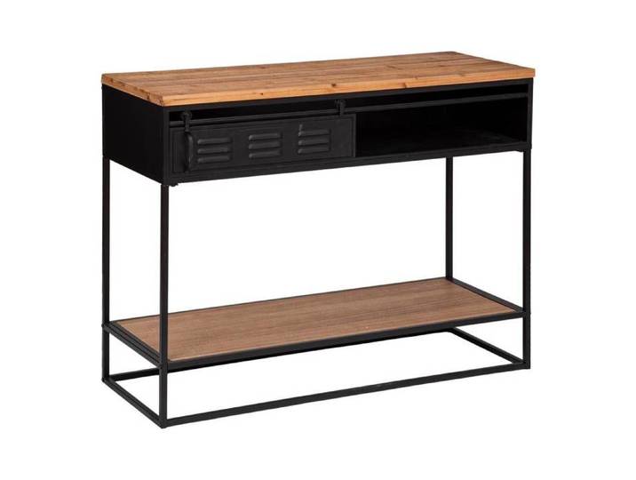 Console  Cierna  noir L110cm - Atmosphera createur d'interieur
