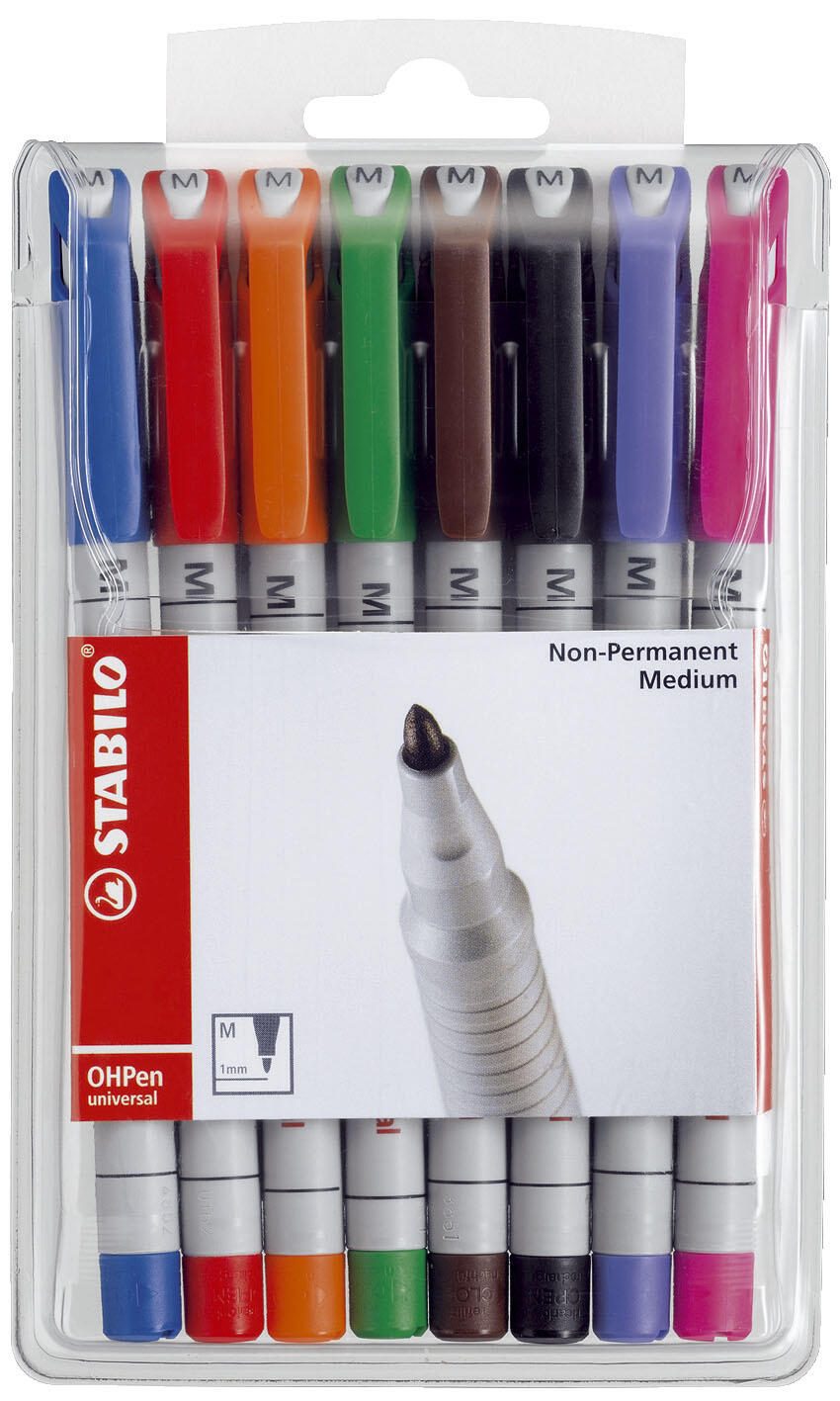 STABILO OHPen Folienstifte-Set 1.0 mm Mehrfarbig 853/8