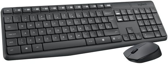 Teclado + mouse logitech mk235 wireless inalambrico portugues