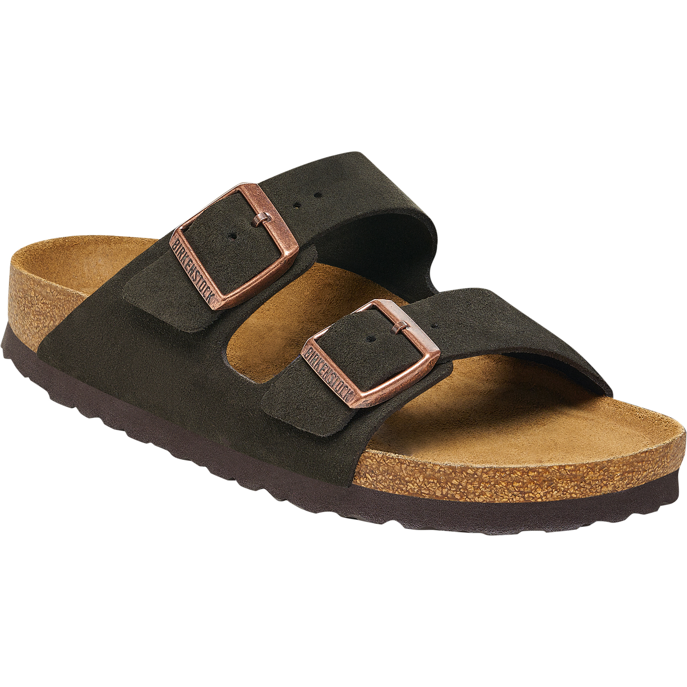 Birkenstock Arizona Soft Footbed Suede Narrow Sandale Sandalen braun Größe 36 Lifestyle