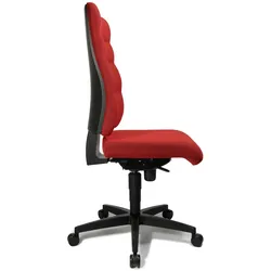 Bürostuhl Unni Med rot, Gestell schwarz