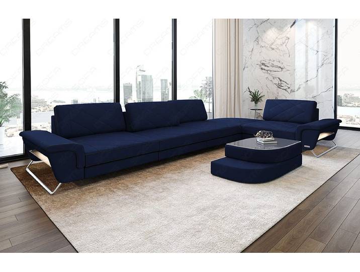 Stoff Ecksofa Rotello L-Form