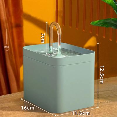 Uplift Essentials Automatic Filtered Pet Drinking Fountain green