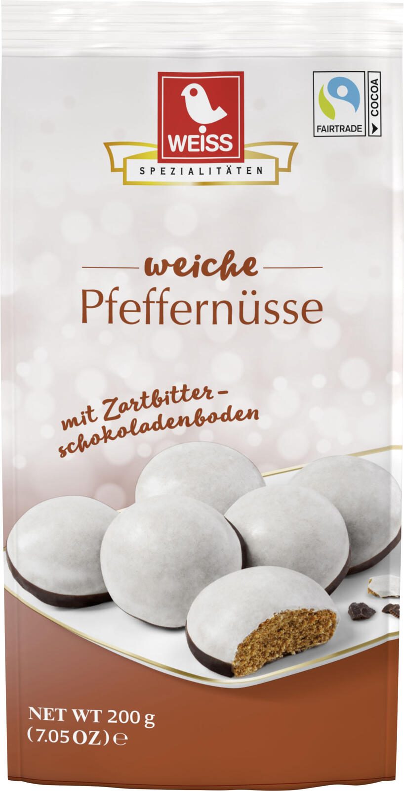 WEISS Pfeffernüsse mit Schokoladenboden 200,0 g 14281