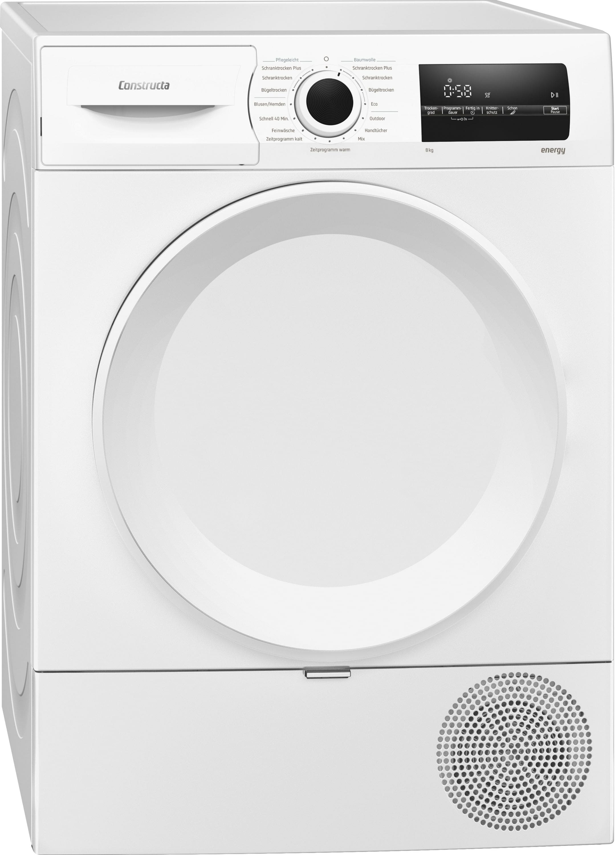 Constructa CWK3R204 Wärmepumpen Trockner Frontlader jetzt zusätzlich 50¤ Cashback sichern*!