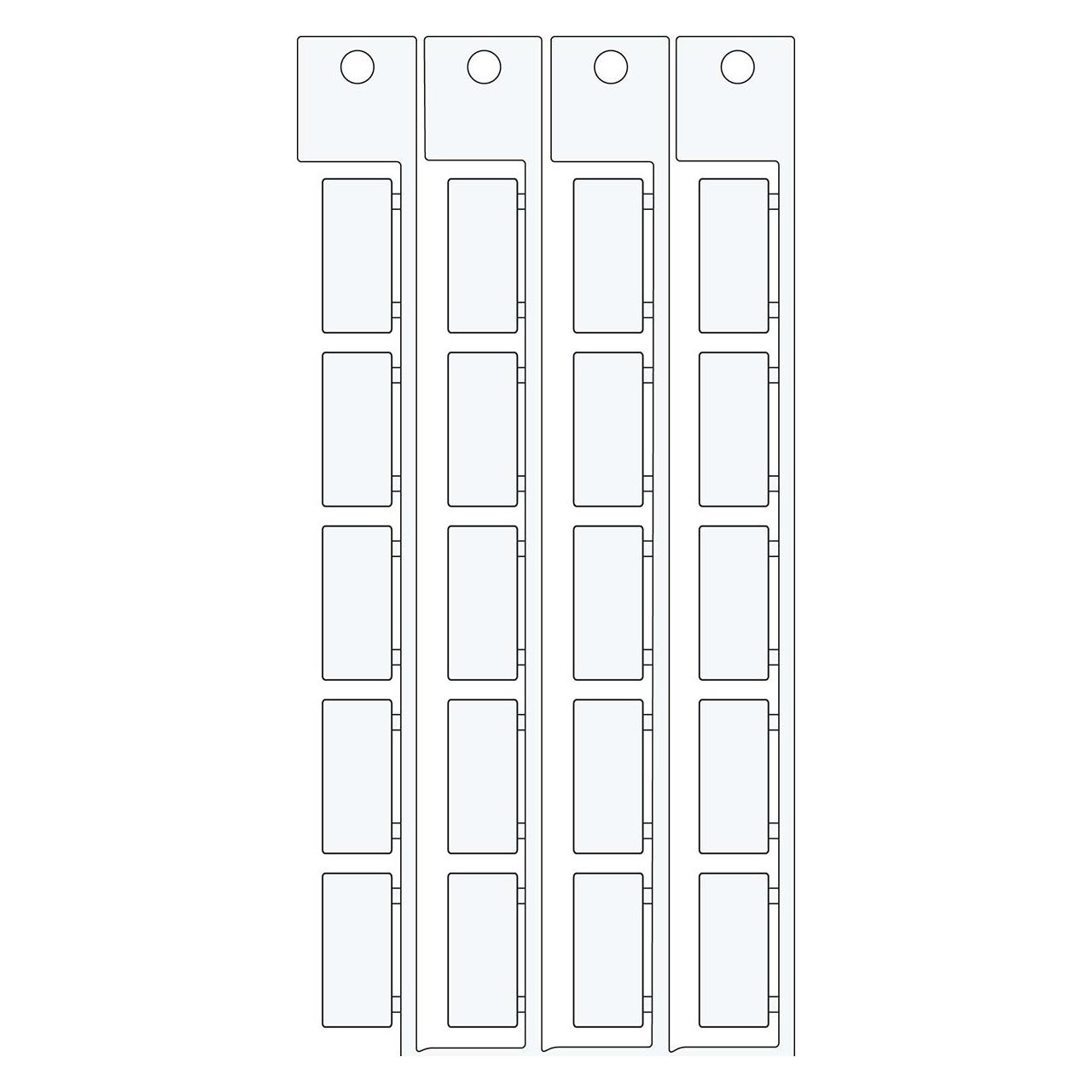 Brady TAG TELERUTT. 9 20, SI KM OM-Komponentenkennzeichnung, 9 x 20 (380 Anhänger) (SA4260)