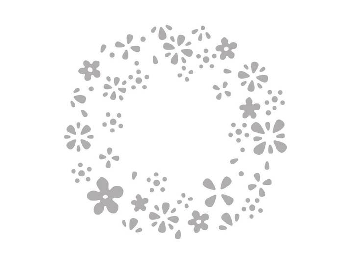 Rayher Stanzschablone Blütenkranz Negativ ⌀ 7.5 cm