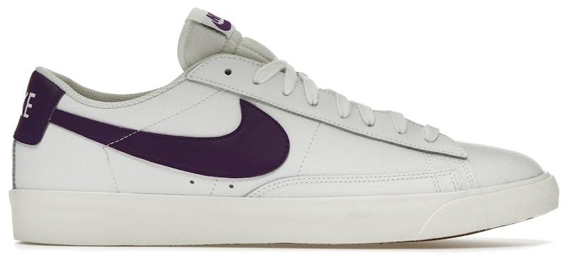 Nike Blazer Low Leather White Purple - EU 45.5