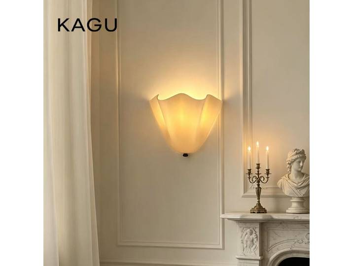 Lampes murales LED colorées en verre, décoration murale rétro nordique française pour salon, couloir, chambre à coucher, lampes murales de chevet
